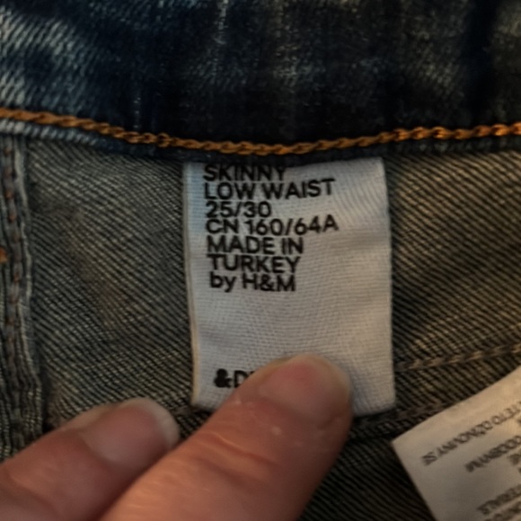 &Denim skinny low waist  25/30 jeans. - Picture 2 of 7